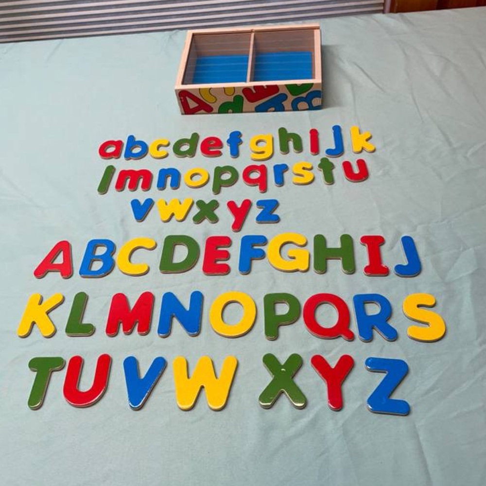 Melissa & Doug (Magnetic Wooden Alphabet) Upper/Lower Case Letters